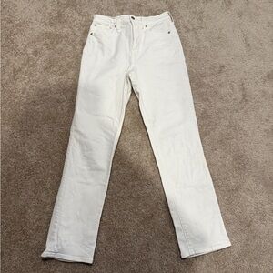 Madewell perfect vintage white jeans
